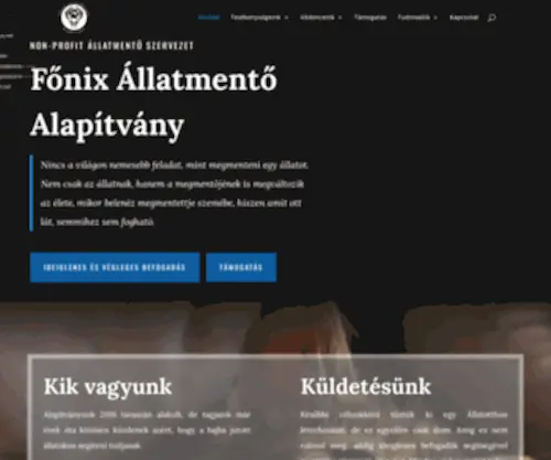 Fonixallatmentok.hu(Főnix Állatmentők) Screenshot