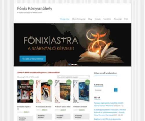 FonixKonyv.hu(Főnix Könyvműhely) Screenshot