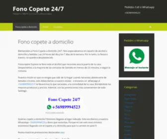 Fonocopete247.cl(Fono Copete a Domicilio) Screenshot