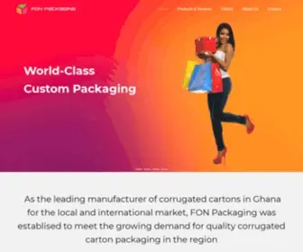Fonpackaging.com(The New Standard in Packaging) Screenshot