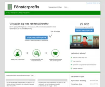 Fonsterproffs.se(Fönsterproffs) Screenshot