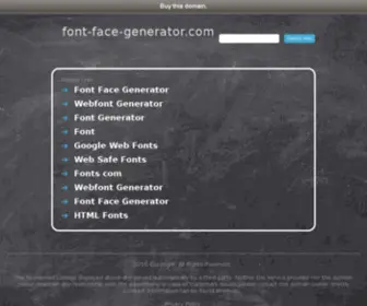 Font-Face-Generator.com(Font Face Generator) Screenshot