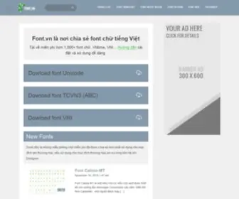 Font.vn(Font Tiếng Việt) Screenshot