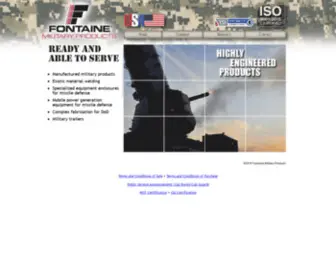 Fontainemilitary.com(Fontaine Trailer Military Products) Screenshot