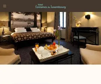 Fontainesduluxembourg.com(Hotel Fontaines du Luxembourg) Screenshot