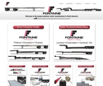 Fontainetrailer.com(Fontaine Trailer) Screenshot