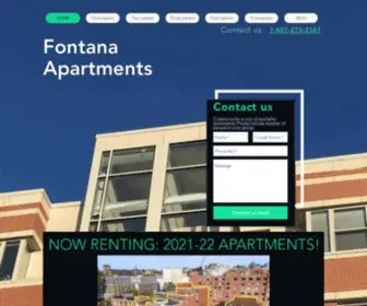 Fontanas.com(Fontana Apartments) Screenshot