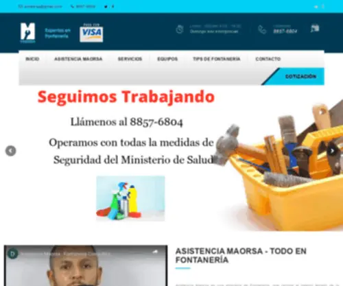 Fontaneriasencostarica.com(Fontanerias en Costa Rica) Screenshot