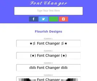 Fontchanger.net(Font Changer Online) Screenshot
