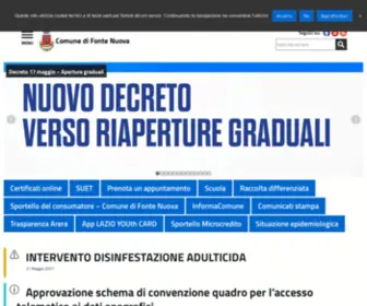 Fonte-Nuova.it(Comune di Fonte Nuova) Screenshot