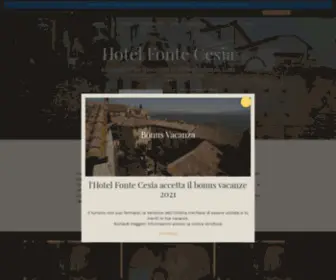 Fontecesia.it(HOTEL FONTE CESIA) Screenshot