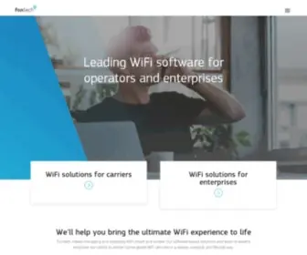 Fontech.com(WiFi software solutions for operators and enterprises) Screenshot