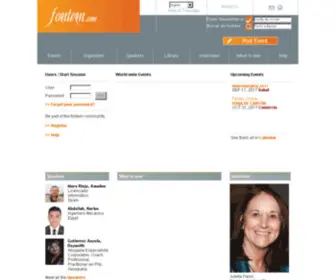 Fontem.com(Congresses, World-wide conferences) Screenshot