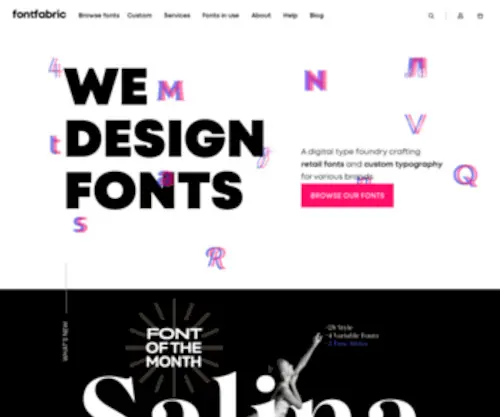 Fontfabric.com(We design fonts) Screenshot