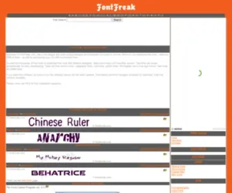 Fontfreak.com(Font Freak) Screenshot