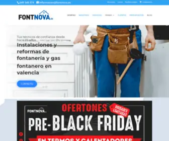 Fontnova.es(Instalaciones y reformas de fontanería en Valencia) Screenshot