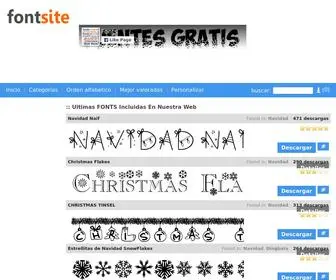 Fonts.org.es(Las mejores Fonts para descargar gratis) Screenshot