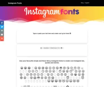 Fonts.social(Instagram Fonts Generator) Screenshot