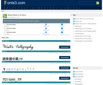 Fonts3.com(Free Fonts) Screenshot