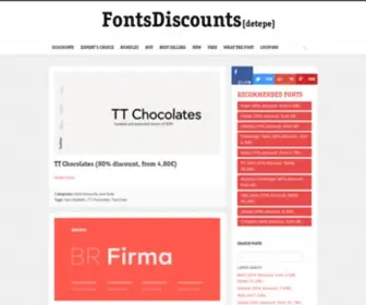 Fontsdiscounts.com(Amazing discounts up to 90% off the normal price fonts) Screenshot