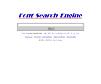 Fontsearchengine.com(Font Search Engine) Screenshot