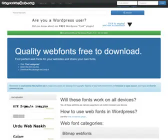 Fontsforweb.com(FREE web fonts.webfonts to download) Screenshot