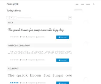 Fontsgeek.com(Download Thousands Of Cool Free Fonts For Windows And Mac) Screenshot