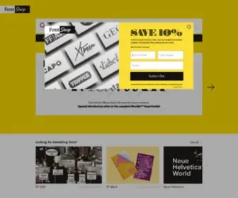 Fontshop.net(The world’s best fonts for print) Screenshot