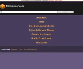 Fontshunter.com(Fontshunter) Screenshot