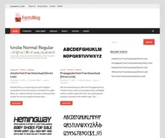 Fontsmag.com(The Fonts Family) Screenshot