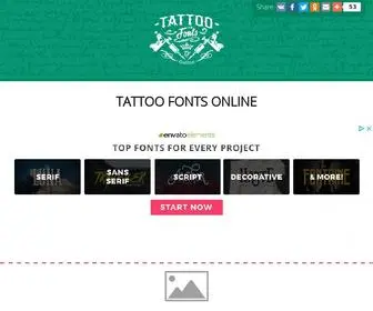 Fontstattoo.com(Tattoo fonts generator online) Screenshot
