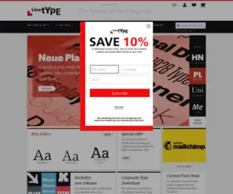 Fontstock.net(Linotype: Fonts für Desktop) Screenshot