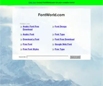 FontWorld.com(FontWorld Custom Font Solutions) Screenshot