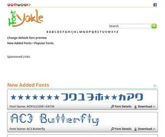 Fontyukle.net(Browse & Download Fonts) Screenshot