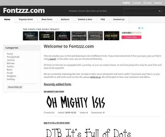 Fontzzz.com(Best free fonts download) Screenshot