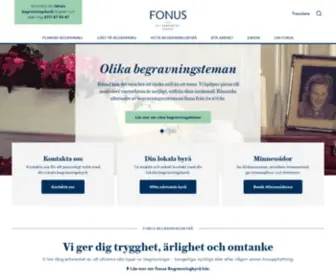 Fonus.se(Fonus Begravningsbyrå) Screenshot