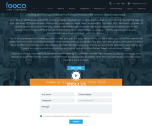 Fooco.co.uk(Video Production Company London) Screenshot