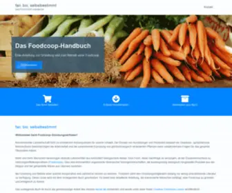 Food-Coop-Einstieg.de(Fair, bio, selbstbestimmt) Screenshot