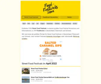 Food-Festivals.com(Street Food Festivals) Screenshot