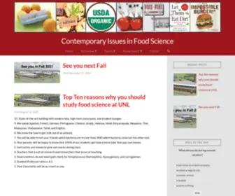 Food280.com(Contemporary Issues in Food Science) Screenshot