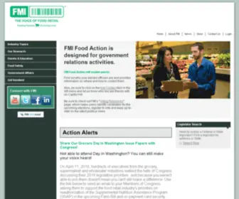 Foodaction.net(Food Marketing Institute Action Center) Screenshot