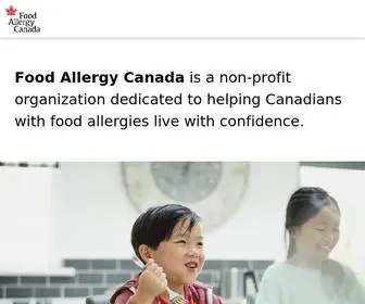 Foodallergycanada.ca(Food Allergy Canada) Screenshot