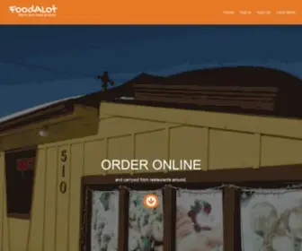 Foodalot.com(FoodALot Carryout from restaurants around) Screenshot