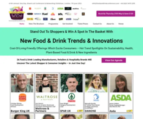 Foodanddrinkconference.com(The Food &amp; Drink Trends &amp; Innovations Conference) Screenshot