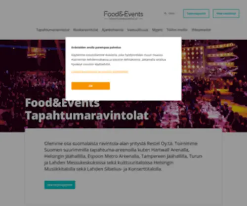 Foodandevents.fi(Food&Events Tapahtumaravintolat) Screenshot