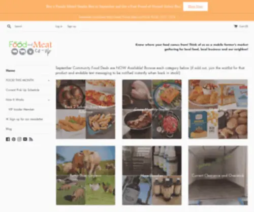 Foodandmeatcoop.com(Food and Meat Coop Utah) Screenshot