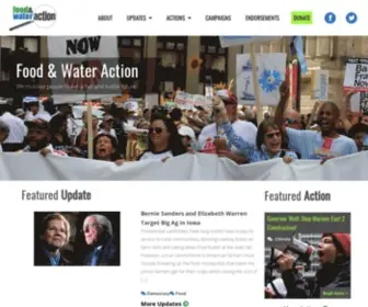 Foodandwateraction.org(Food & Water Action) Screenshot