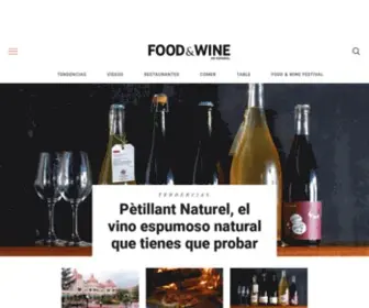 Foodandwineespanol.com(Food & Wine en español) Screenshot