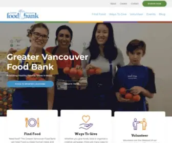 Foodbank.bc.ca(Our mission) Screenshot