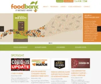 Foodbanknwi.org(Food Bank of Northwest Indiana) Screenshot